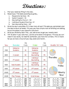 Preview of Weekly Schedule Agenda w/ Built in Time Task Analysis