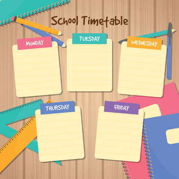 Preview of Weekly School Timetable Teacher Planner