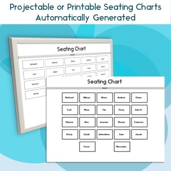 Seating Chart Template Classroom Printable