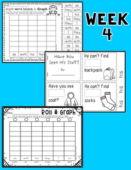 weekly sight word homework