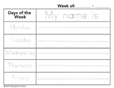 Weekly Sign-In Sheet for Students
