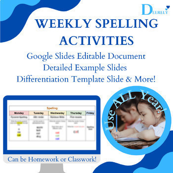 Preview of Weekly Spelling Activities - NO PREP