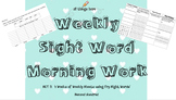 Weekly Spelling Sheet Set 3