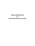 26-Week Spelling List & Root Word Practice EDITABLE!