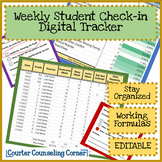 Weekly Student Check In Data Tracking Sheets in Google She