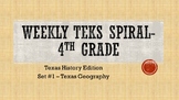 Weekly TEKS Spiral -Set #1 - Texas Regions