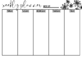 Weekly Teacher Planner