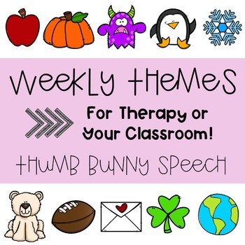 Preview of Weekly Themes - FREEBIE!
