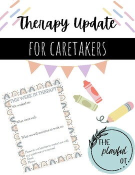 Preview of Weekly Therapy Update for Caregivers