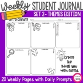 Weekly Student Quick Write Daily Journal Prompts Set 2 The