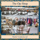 Preview of ESL Vocabulary List The Op-Shop