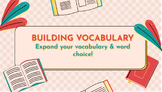 Weekly Vocabulary Notes