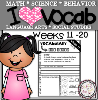 Preview of Weekly Vocabulary Practice Weeks 11-20 2nd Grade