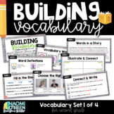 2nd Grade Weekly Vocabulary Words Set 1 of 4