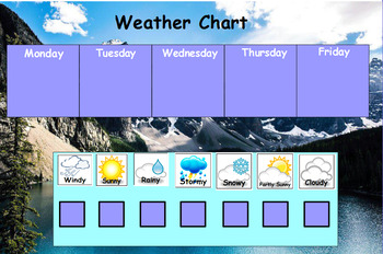 Preview of Weekly Weather Chart Promethean Flip Chart