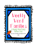 Weekly Word Family Charts