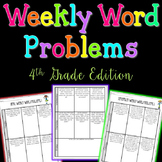 Daily Word Problems | 4th Grade Bundle| Distance Learning