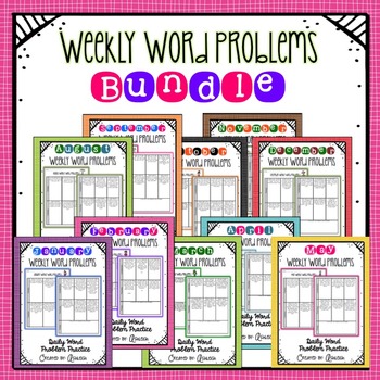 Preview of Daily Word Problems Bundle | 3rd Grade