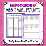 February Daily Word Problems | 3rd Grade | Distance Learning