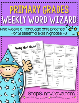 Preview of Weekly Word Wizard Set Four