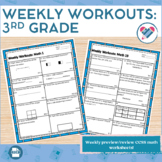 Weekly Workouts Math 3rd Grade Preview/Review Weekly Activities