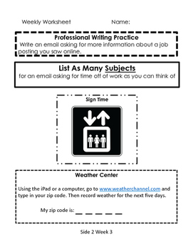 transition worksheets for high school special education students