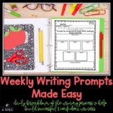 Weekly Writing Prompts: Daily Breakdown of the Writing Process