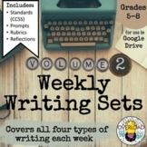 Weekly Writing Set 2| Google Slides daily practice over th