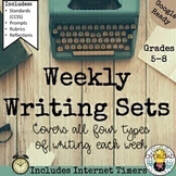 Weekly Writing Set: Daily Writing Practice for middle scho