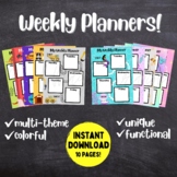 Weekly and Daily Planner for Kids, School Planner, School 