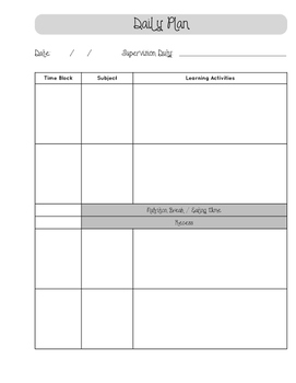 Weekly and Daily Planning Template by Nicole McKenzie | TpT