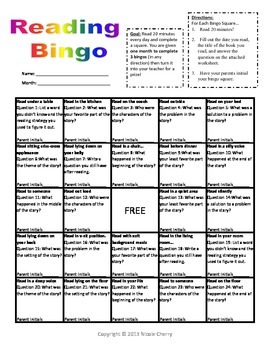 Weekly and Monthly Reading Bingo Logs by Cherry's Exceptional Adventures