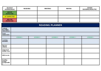 Preview of Weekly lesson planner
