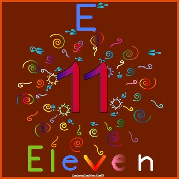 Preview of Weekly letter craft E is for the Eleven. Great for preschool