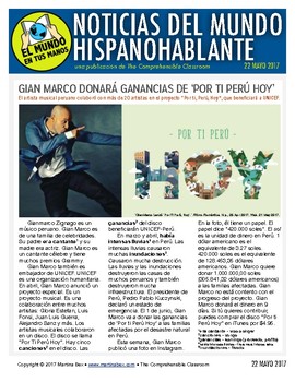 Instagram ನಲ್ಲಿ Martina Bex  The Comprehensible Classroom : Hot off the  press! EL MUNDO EN TUS MANOS is a bi-weekly news publication for Spanish  language learners. Today, we published the last