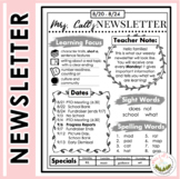 Weekly or Monthly Newsletter (Black and White)