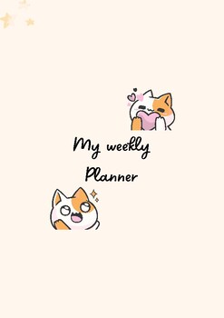 Preview of Weekly planner