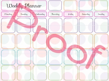 Weekly schedule page by Jackie Woodruff | Teachers Pay Teachers