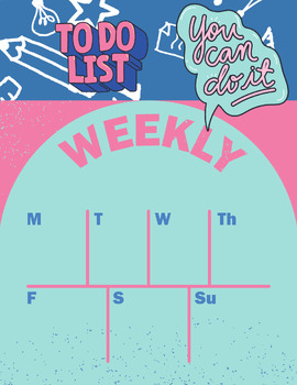 Weekly to do list by ColorWorks | TPT