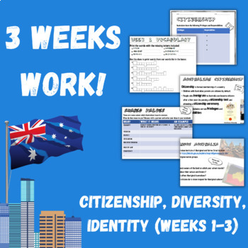Preview of Year 7 Civics & Citizenship - Week 1-3 (Diversity & Identity)