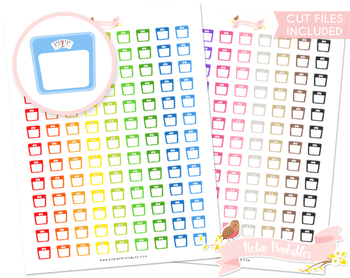 Planner Stickers Glossy Paper Scales