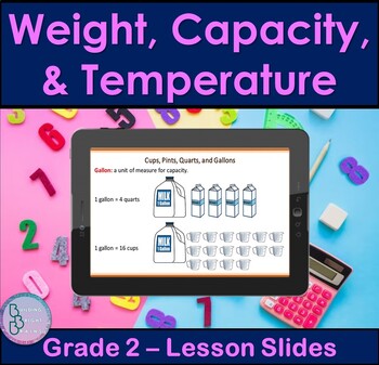 Preview of Weight, Capacity, and Temperature | PowerPoint Lesson Slides for 2nd Grade