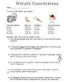 Weight Conversions (ounces, pounds, tons) with Proportions