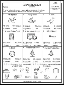 weight worksheets and mass worksheets customary metric by kp plans