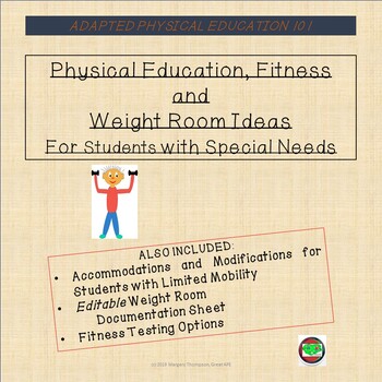 Preview of Physical Education, Fitness, & Weight Room Ideas for Students with Special Needs