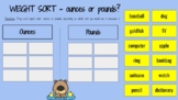 Weight Sort - ounces and pounds - Measurement - Google Slides