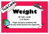 Weight Task Cards