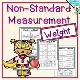 Weight Worksheets- Non Standard Measurement / Kindergarten