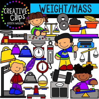 Preview of Weight and Mass: Measurement Clipart {Creative Clips Clipart}