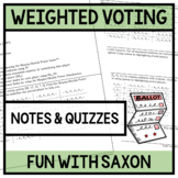 Weighted Voting Unit Notes